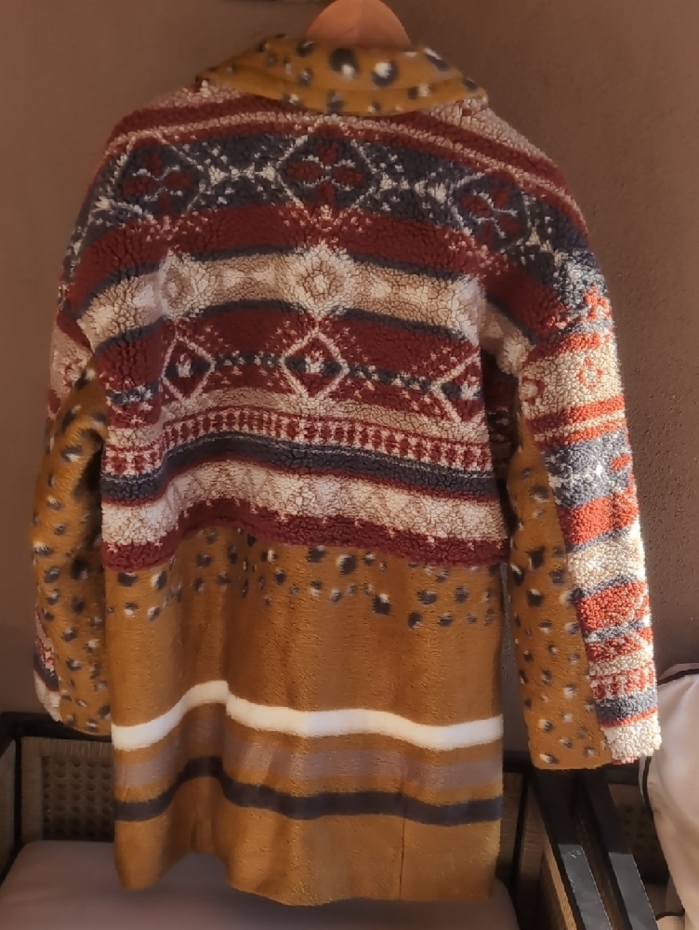 Pilcro Anthropologie Faux Fur Contrast Jacket - Picture 8 of 9
